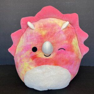 11" Squishmallows Trinity Plush Triceratops. NWT